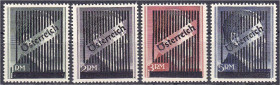 Briefmarken

Ausland

Österreich

1 RM - 5 RM Hitler 1945, kompletter Satz in postfrischer Luxuserhaltung, jeder Wert tiefst geprüft Kovar VÖB. ...