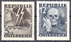 Briefmarken

Ausland

Österreich

Blitz und Maske 1946, zwei Werte in postfrischer Erhaltung. Mi. 2.600,-€ Michel VI - VII.