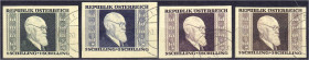 Briefmarken

Ausland

Österreich

1 S - 5 S Karl Renner 1946, kompletter Satz gestempelt mit falscher Entwertung. Fotobefund Sturzeis VÖB. Miche...