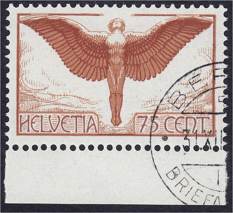 Briefmarken

Ausland

Schweiz

75 C. Ikarus 1924, sauber vom Unterrand in ...