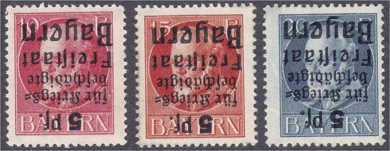 Briefmarken

Deutschland

Altdeutschland

Bayern

10 Pf. - 20 Pf. Kriegs...