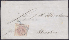 Briefmarken

Deutschland

Altdeutschland

Hannover

3 Pf. / 1/3 Sgr. Freimarke 1856/57, helllilakarmin mit grauem Netzwerk (b), farbfrisch, al...