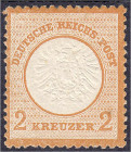 Briefmarken

Deutschland

Deutsches Reich

2 Kreuzer großer Brustschild 1872, sauber in ungebrauchter Erhaltung mit Falz, farbfrisch, gut gepräg...