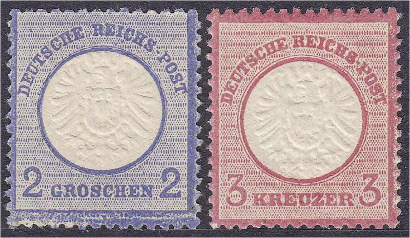 Briefmarken

Deutschland

Deutsches Reich

2 Groschen + 3 Kreuzer großer B...