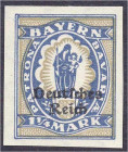 Briefmarken

Deutschland

Deutsches Reich

1/4 M. Freimarke 1920, postfrische Luxuserhaltung, ungezähnt, unsigniert. Michel 130 U.