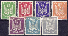 Briefmarken

Deutschland

Deutsches Reich

5 Pf. - 300 Pf. Holztaube 1924, kompletter Satz in postfrischer Erhaltung, unsigniert. Mi. 1.500,-€ M...