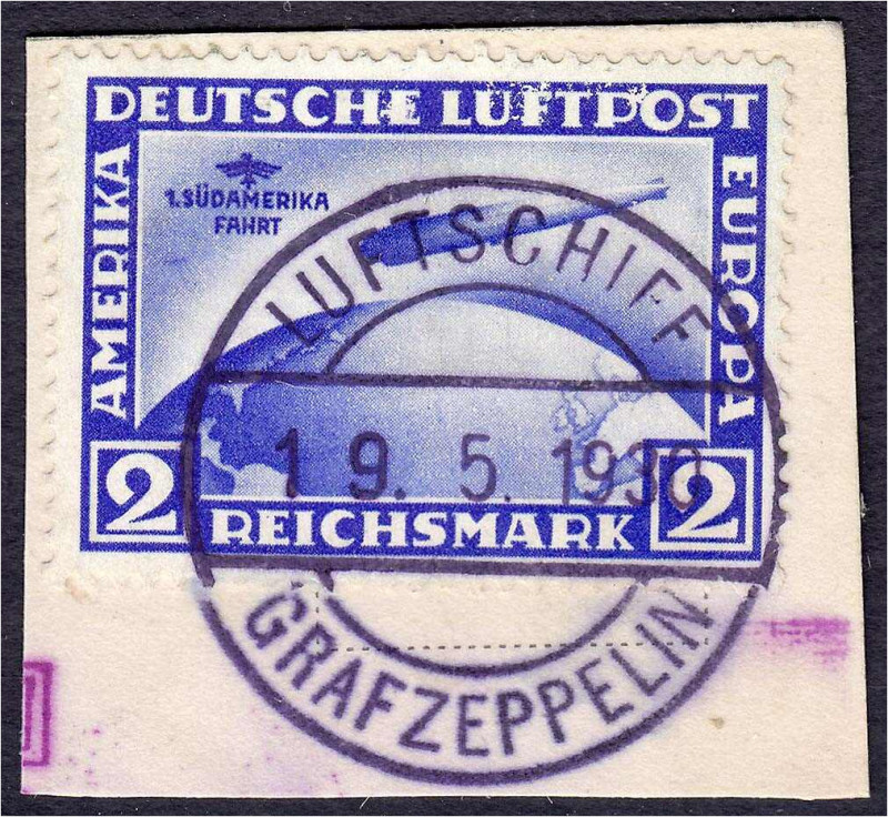 Briefmarken

Deutschland

Deutsches Reich

2 M Südamerika 1930, traumhaft ...