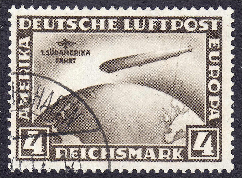 Briefmarken

Deutschland

Deutsches Reich

4 M. Südamerika-Fahrt 1930, sau...