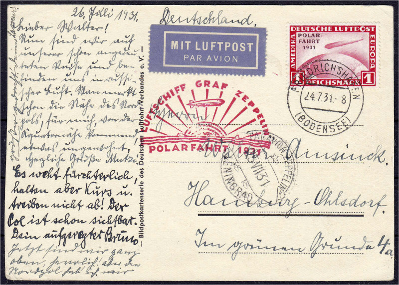 Briefmarken

Deutschland

Deutsches Reich

1 M. Polarfahrt 1931, sauber en...