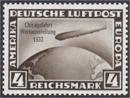 Briefmarken

Deutschland

Deutsches Reich

4 Mark Chicagofahrt 1933, postfrische Luxuserhaltung, tiefst geprüft Peschl BPP. Mi. 350,-€ Michel 49...