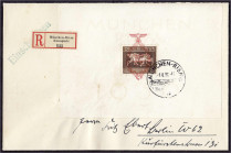 Briefmarken

Deutschland

Deutsches Reich

Galopprennen (Das Braune Band von Deutschland) 1937, schöner R-Ersttagsbrief, rs. mit Ankunftsstempel...