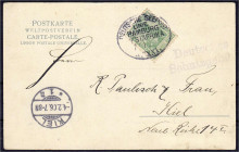 Briefmarken

Deutschland

Deutsche Kolonien

Deutsch-Südwestafrika

Deutsche Seepost Hamburg-Westafrika 7 / 1 XXXXI (Prof. Woermann II) a. Bil...