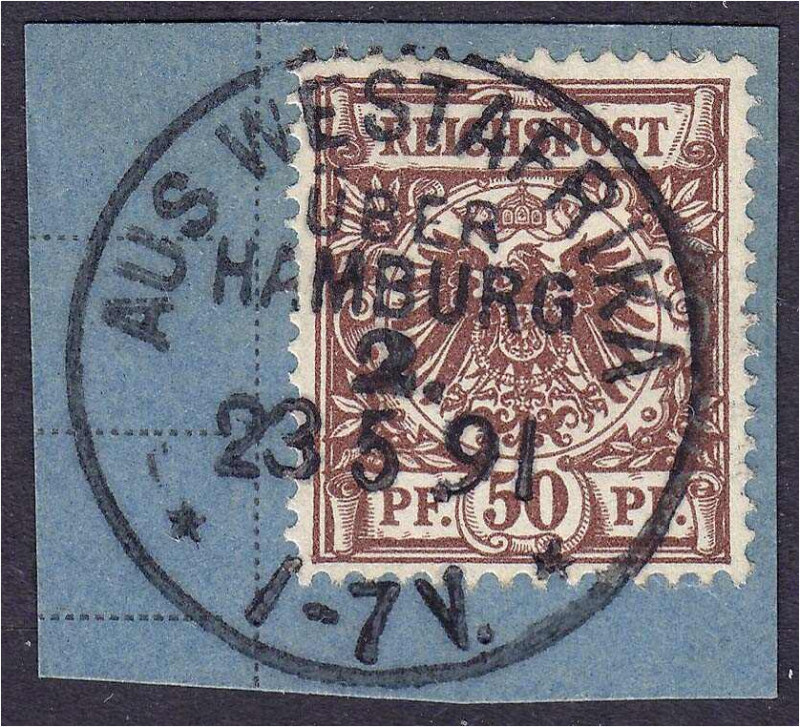 Briefmarken

Deutschland

Deutsche Kolonien

Deutsch-Südwestafrika

50 P...