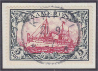 Briefmarken

Deutschland

Deutsche Kolonien

Kamerun

5 Mark Kaiseryacht 1900, sauber gestempelt auf Briefstück, signiert Friedemann. Mi. 600,...
