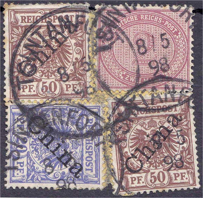 Briefmarken

Deutschland

Deutsche Kolonien

Kiautschou, Vorläufer

2 M....