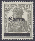 Briefmarken

Deutschland

Deutsche Kolonien

Deutsche Abstimmungsgebiete, Saargebiet

2 1/2 Pf. Freimarken 1920, postfrische Erhaltung, Farbe ...