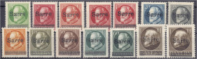 Briefmarken

Deutschland

Deutsche Kolonien

Deutsche Abstimmungsgebiete, Saargebiet

5 Pf. - 1 M. Freimarken 1920, bis auf die letzten vier W...