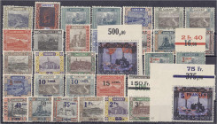 Briefmarken

Deutschland

Deutsche Kolonien

Deutsche Abstimmungsgebiete, Saargebiet

5 Pf. - 5 Fr. Landschaftsbilder I+II 1921, zwei komplett...