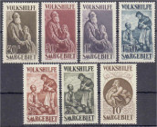 Briefmarken

Deutschland

Deutsche Kolonien

Deutsche Abstimmungsgebiete, Saargebiet

Volkshilfe (Gemälde I) 1928, kompletter Satz in postfris...