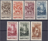Briefmarken

Deutschland

Deutsche Kolonien

Deutsche Abstimmungsgebiete, Saargebiet

Volkshilfe (Gemälde IV) 1931, kompletter Satz in postfri...