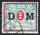 Briefmarken

Deutschland

Deutsche Kolonien

Freie Stadt Danzig, Dienstmarken

300 M. Dienstmarke Staatswappen 1922, gestempelte Erhaltung. Ku...