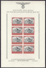 Briefmarken

Deutschland

Deutsche Kolonien

Deutsche Besetzungsausgaben 1939/1945

10+10 Zl. 5 Jahre Generalgouvernement 1944, ungezähnter Kl...