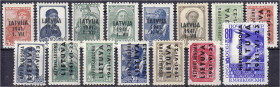 Briefmarken

Deutschland

Deutsche Kolonien

Deutsche Besetzungsausgaben 1939/1945, Lettland

Landespost während der deutschen Besetzung (Lett...