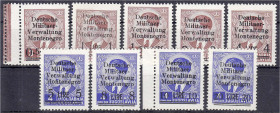 Briefmarken

Deutschland

Deutsche Kolonien

Deutsche Besetzungsausgaben 1939/1945, Montenegro

0.50 L. auf 3 Din. - 20 L. auf 4 Din. 1943, ko...