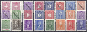 Briefmarken

Deutschland

Deutsche Kolonien

Deutsche Besetzungsausgaben 1939/1945

Dienstmarken und Portomarken 1941/1943, komplett in postfr...