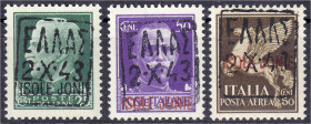 Briefmarken

Deutschland

Deutsche Kolonien

Deutsche Besetzungsausgaben 1939/1945

25 C. - 50 C. Freimarken und Flugpostmarke der Ionischen I...