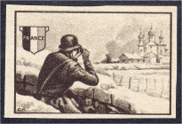 Briefmarken

Deutschland

Deutsche Kolonien

Spenden/Vignetten/Private Ausgaben 1939/1945

F. + 1 F. Feldwache von Moskau 1942, ungezähnter Pr...