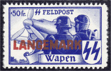 Briefmarken

Deutschland

Deutsche Kolonien

Spenden/Vignetten/Private Ausgaben 1939/1945

Für die Luftwaffe (LANGEMARK) 1944, postfrische Lux...