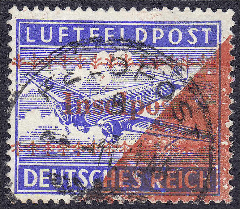 Briefmarken

Deutschland

Feldpostmarken

Insel Kreta Zulassungsmarke 1944...