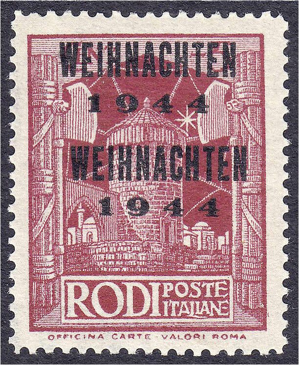 Briefmarken

Deutschland

Feldpostmarken

Insel Rhodos (Weihnachten) 1944,...