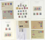 Briefmarken

Lots und Sammlungen

Deutschland (alphabetisch)

Gemeinschaftsausgaben + Bi-Zone 1945-1949 gest./Briefe: Schöne Sammlung mit zwei g...