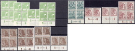 Briefmarken

Lots und Sammlungen

Deutschland (alphabetisch)

Gemeinschaftsausgaben 1947 */**: Kleines Lot mit 12 HAN-Nummern, dabei Nr. 946 ,,H...