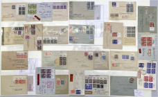 Briefmarken

Briefe

Lots und Sammlungen Deutschland (alphabetisch)

Gemeinschaftsausgaben 1945/1948: Insgesamt über 50 Belege im dicken Album, ...