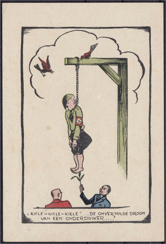 Briefmarken

Postkarten

Niederländische Antideutsche Propagandakarte in Ori...