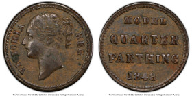 Victoria copper Model 1/4 Farthing 1848 AU55 PCGS, Birmingham mint, KM-X4. Dies by Joseph Moore. HID09801242017 © 2023 Heritage Auctions | All Rights ...