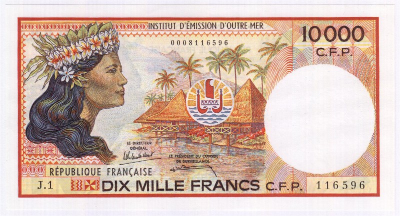 Banknoten Ausland Französische Übersee-Territorien
10000 Francs o.J. (1985). I-...