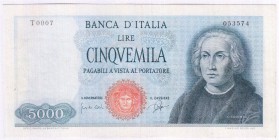 Banknoten Ausland Italien
5000 Lire 3.9.1964. II