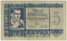 Banknoten Ausland Österreich
5 Schilling 4.9.1945. I-