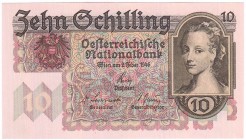Banknoten Ausland Österreich
10 Schilling 2.2.1946. I