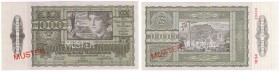Banknoten Ausland Österreich
1000 Schilling 1.9.1947 Perforiert "Muster", roter Aufdruck "Muster".
I -