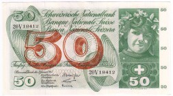 Banknoten Ausland Schweiz
50 Franken 21.1.1965. I-