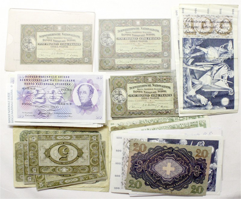 Banknoten Ausland Schweiz
102 Banknoten, ab 1926. Dabei noch einiges an umtausc...