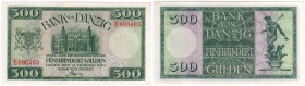Banknoten Die deutschen Banknoten ab 1871 nach Rosenberg Deutsches Reich, 1871-1945 Deutsche Kolonien und Nebengebiete
500 Gulden Danziger Banknote 1...