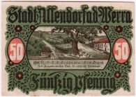 Banknoten Deutsches Notgeld und KGL Allendorf-Werra
50 Pf. ohne Datum, Serie II.
II, kl. Flecken