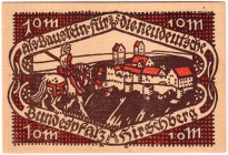 Banknoten Deutsches Notgeld und KGL Hirschberg
10 Mark Neudeutsche Bundespfalz, ohne Datum. II, kl. Riss