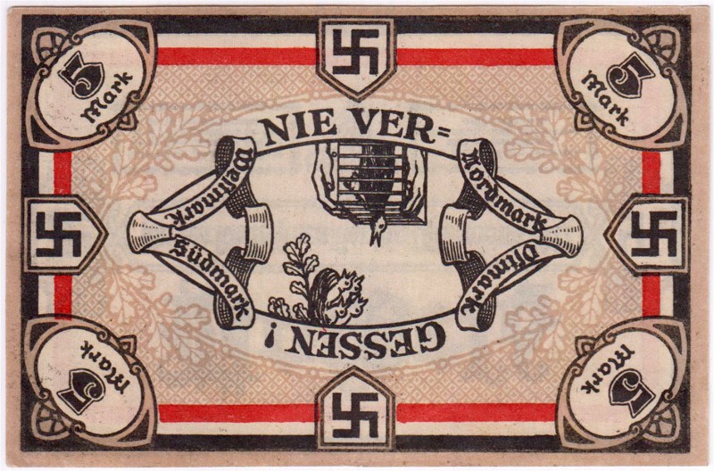 Banknoten Deutsches Notgeld und KGL Honnef a. Rhein
5 Mark auf den Rheinischen ...